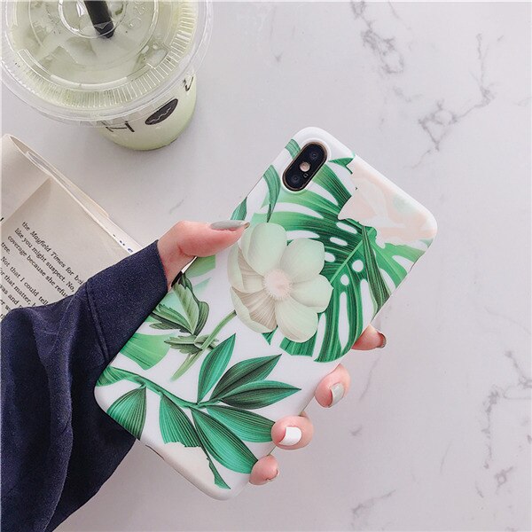 Tropical Plant Leaves Case